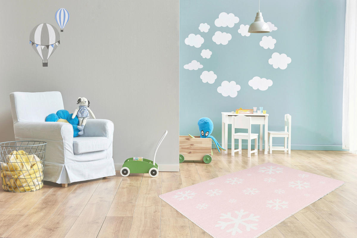 360Living Teppich Bambini rosé B/L: ca. 120x180 cm Bambini - rosé (120,00/180,00cm) - 360Living