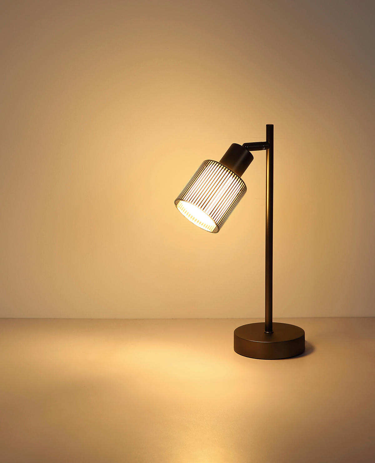 GLOBO Tischleuchte schwarz Chrom Glas Metall B/H/L: ca. 11,5x37,5x15 cm E14 1 Brennstellen Tischleuchte-Villegas - schwarz/Chrom (15,00/11,50/37,50cm) - GLOBO