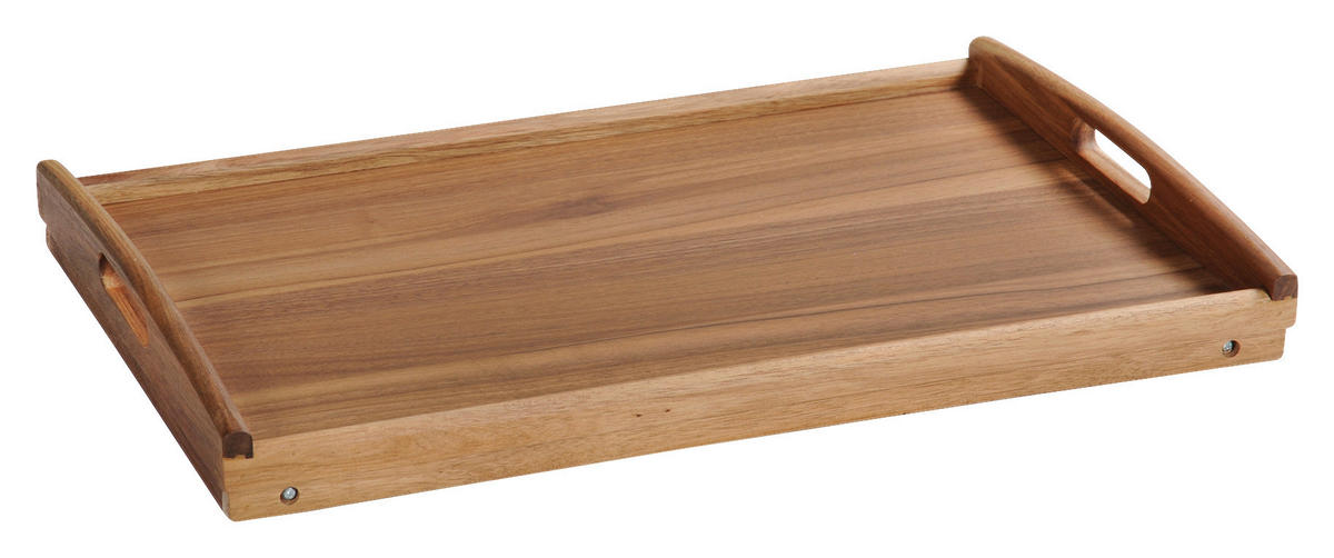 Kesper Tablett mit Klappfüßen natur Holz B/H/T: ca. 55x24x35 cm Tablett_m.Klappfüßen - natur (55,00/24,00/35,00cm) - Kesper
