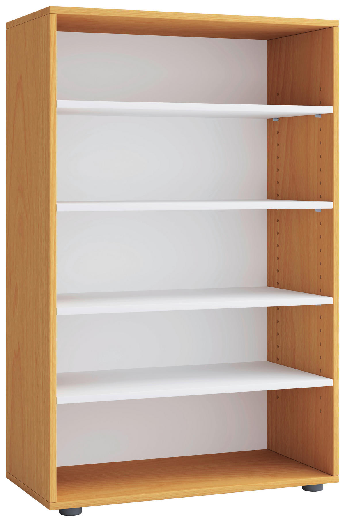 Schuhregal Lona buche Nachbildung weiß B/H/T: ca. 70x110x37 cm Lona - weiß/buche (70,00/110,00/37,00cm) - VCM Möbel