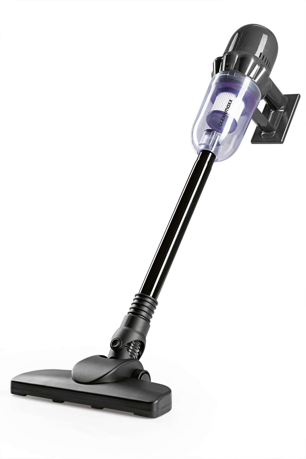 CLEANmaxx Akku-Hand-&-Bodenstaubsauger grau lila B/H/L: ca. 17,5x24,5x36 cm Akku-Hand-/u.Bodenstaubsauger - lila/grau (36,00/17,50/24,50cm) - CLEANmaxx