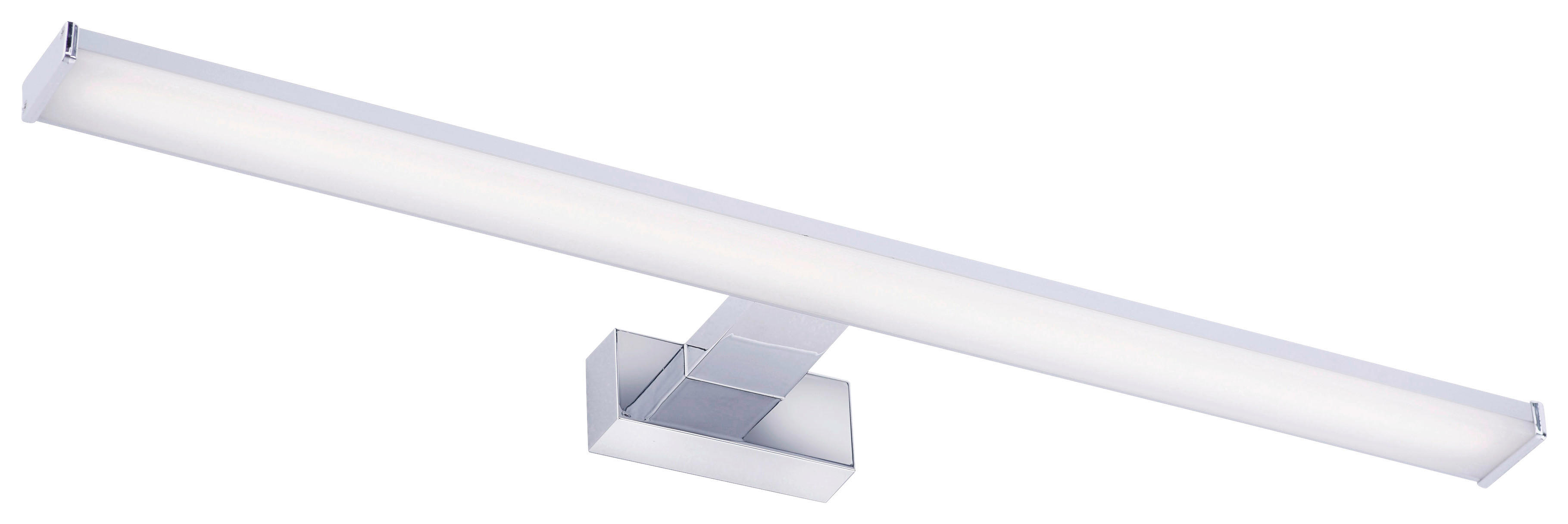 Just Light LED-Spiegelleuchte MATTIS 11133-17 weiß Chrom Kunststoff B/H/T: ca. 12,1x4,2x60 cm 1 Brennstellen MATTIS - weiß/Chrom (12,10/4,20/60,00cm) - Just Light