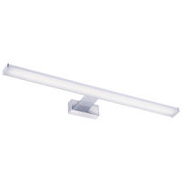 Just Light LED-Spiegelleuchte MATTIS 11133-17 weiß Chrom Kunststoff B/H/T: ca. 12,1x4,2x60 cm 1 Brennstellen MATTIS - weiß/Chrom (12,10/4,20/60,00cm) - Just Light