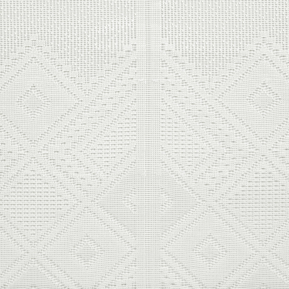 Scheibengardinen-Meterware weiß H: ca. 90 cm Scheibengardine Jacquard - weiß (90,00cm)