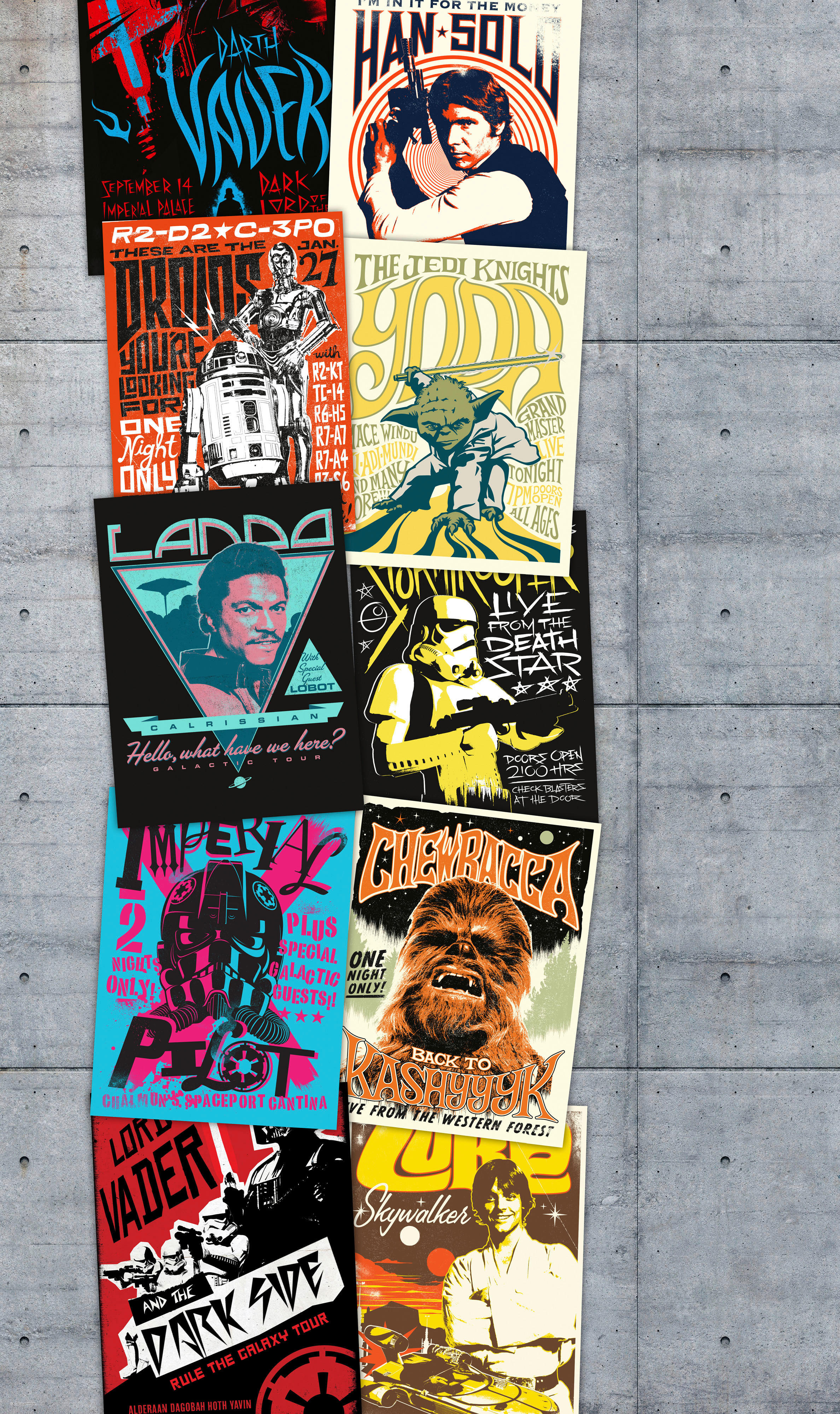 Komar Fototapete Star Wars Rock on Wall B/L: ca. 120x200 cm Star Wars Rock on Wall - (120,00/200,00cm) - Komar