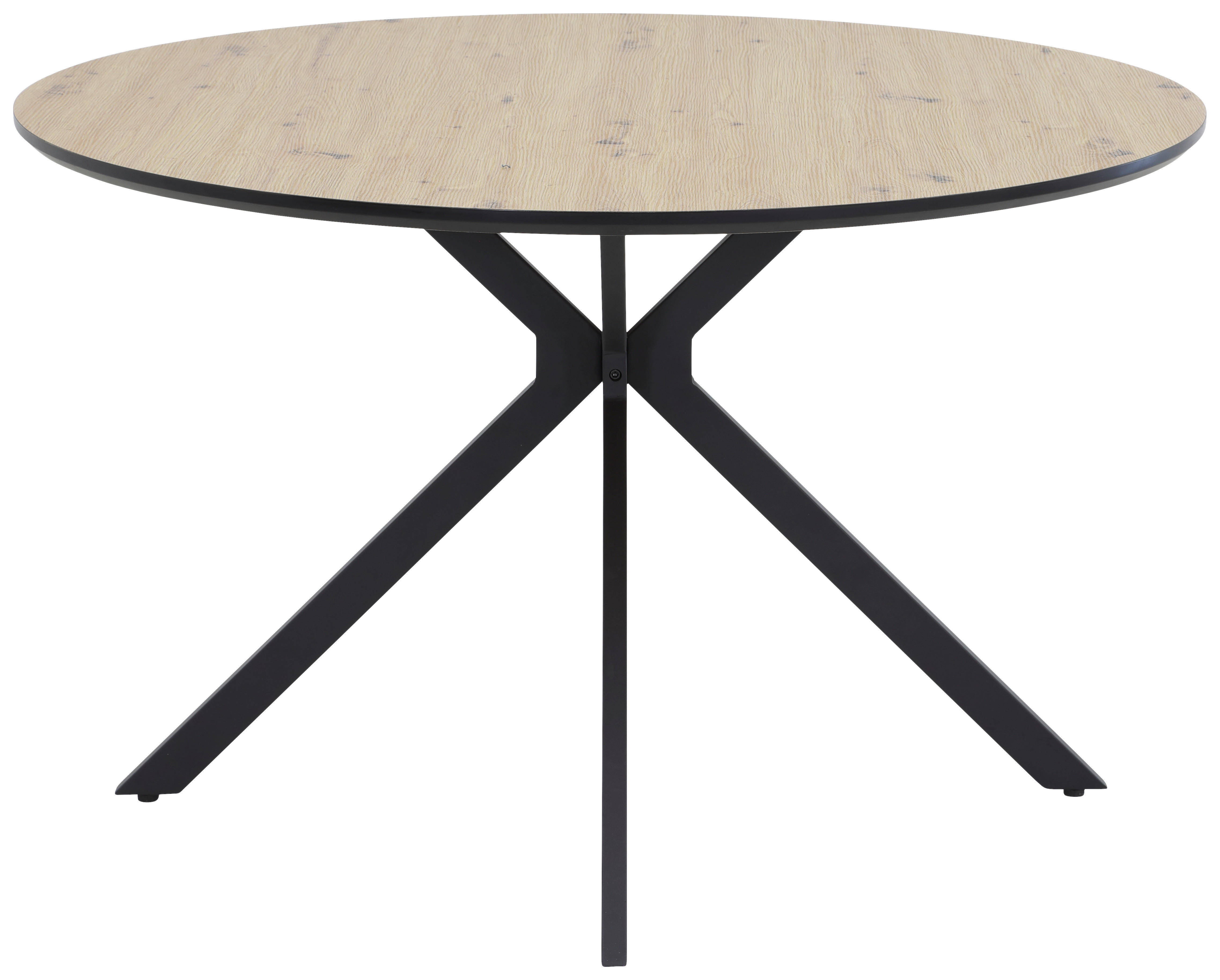 Thumbnail - Esstisch Kindu Eiche schwarz B/H: ca. 120x76 cm