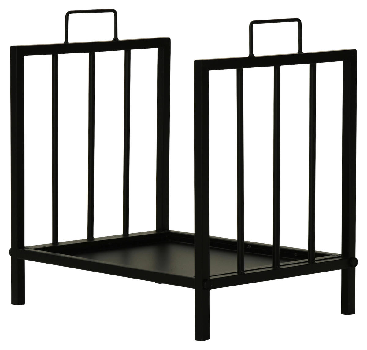 Outsunny Windfluss und hält das Holz trocken schwarz B/H/L: ca. 33x46x42 cm Kaminholzständer 842-209 - schwarz (42,00/33,00/46,00cm) - Outsunny