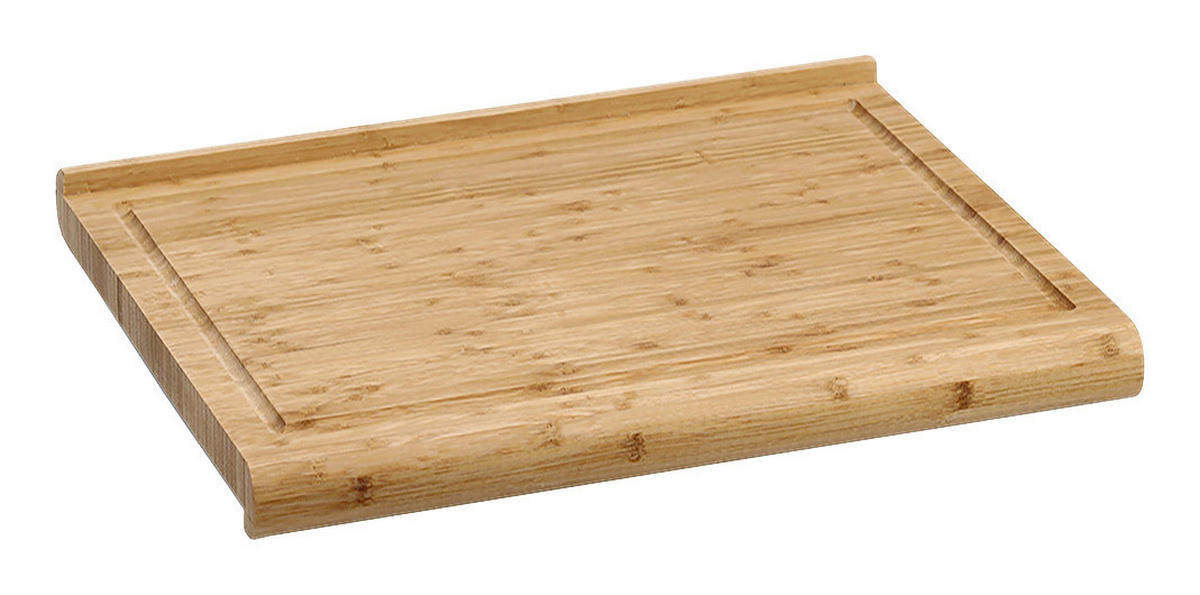 Zeller Back- und Tranchierbrett natur Bambus B/H/L: ca. 48x3x38 cm Back-/Tranchierbrett - natur (38,00/48,00/3,00cm) - Zeller