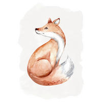Komar Poster Curious Fox Tiere B/L: ca. 40x50 cm Curious Fox - (40,00/50,00cm) - Komar