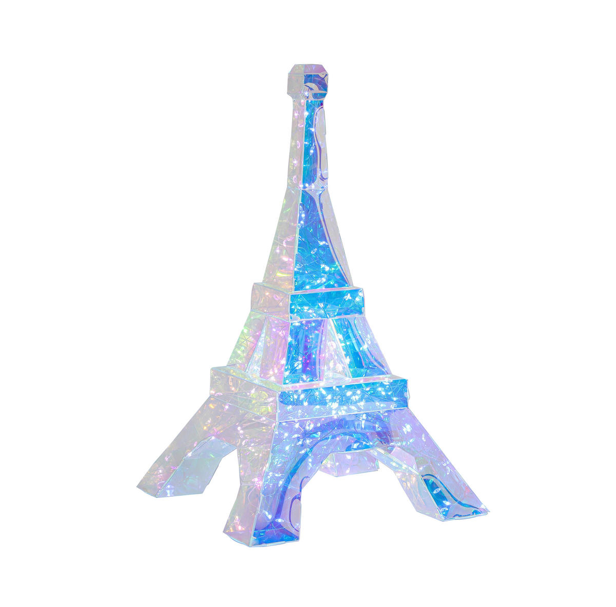 Nolo LED-Dekoleuchte transparent B/H/L: ca. 20,5x20,5x32 cm LED-Dekoleuchte_Eiffelturm - transparent (32,00/20,50/20,50cm) - Nolo