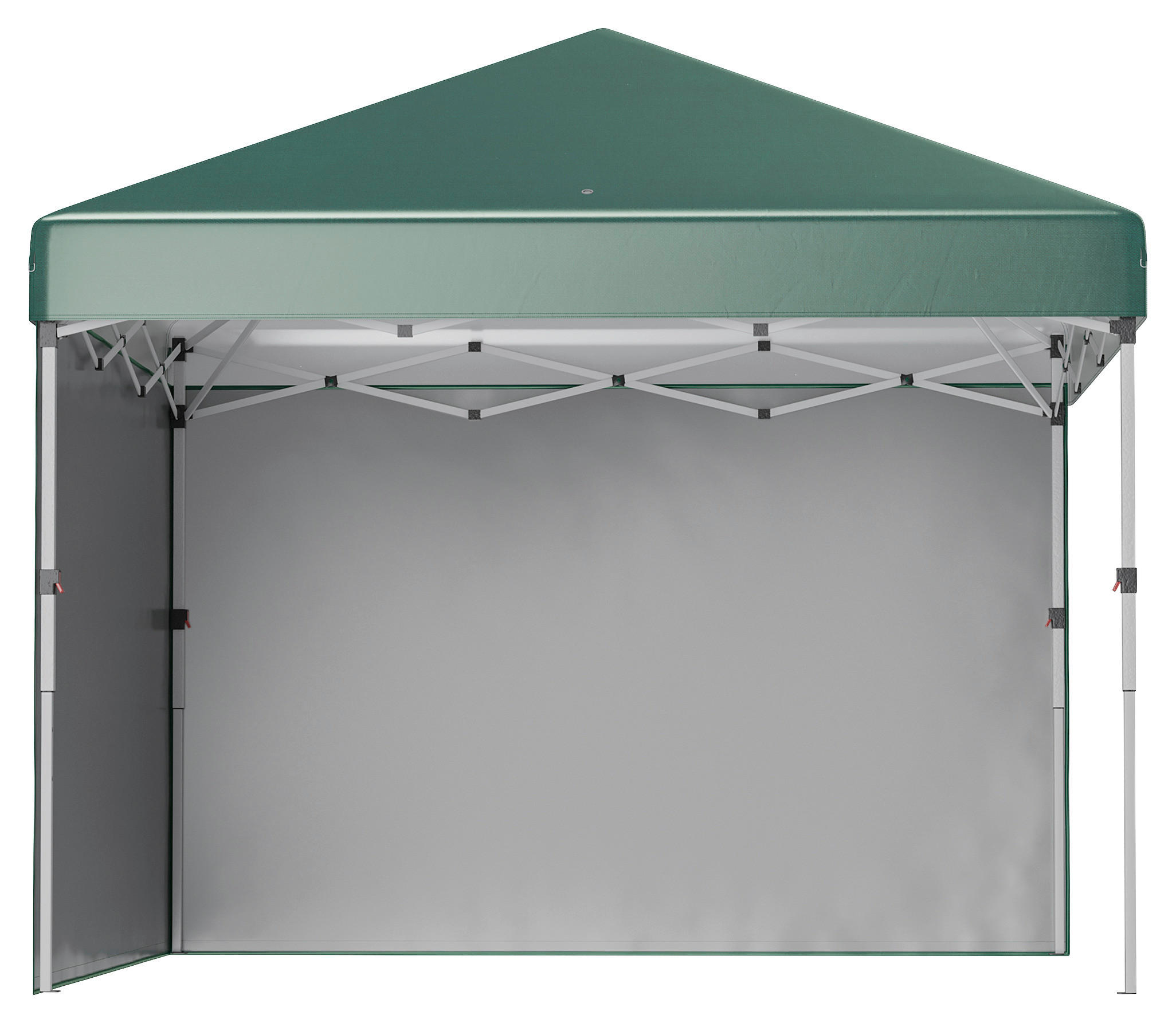 Outsunny Pavillon grün Polyester B/H/L: ca. 297x288x297 cm Pavillon - grün (297,00/297,00/288,00cm) - Outsunny