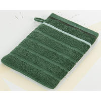 oh cosy Waschhandschuh Marta Marta - dunkelgrün (16,00/22,00cm) - oh cosy