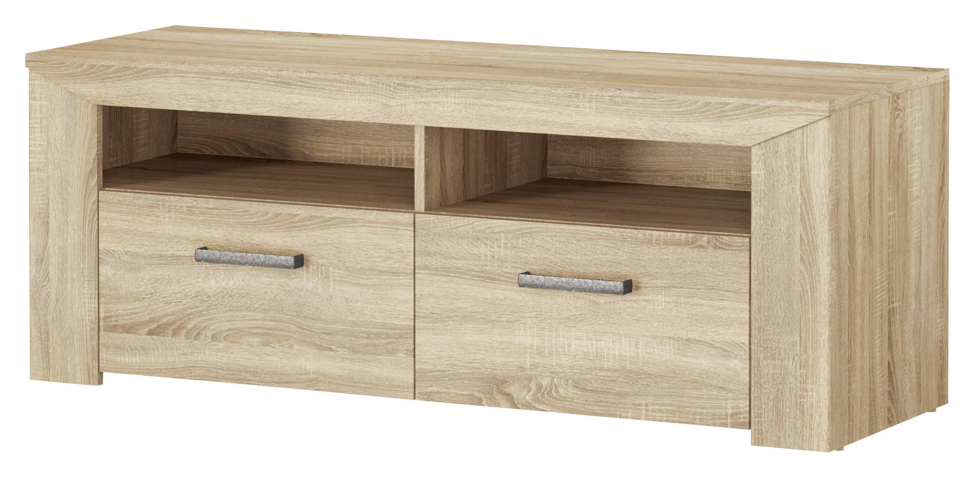TV-Lowboard Lorenzo Eiche Sonoma Nachbildung B/H/T: ca. 130x49x44 cm Lorenzo - Eiche (130,00/49,00/44,00cm)