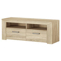 TV-Lowboard Lorenzo Eiche Sonoma Nachbildung B/H/T: ca. 130x49x44 cm Lorenzo - Eiche (130,00/49,00/44,00cm)