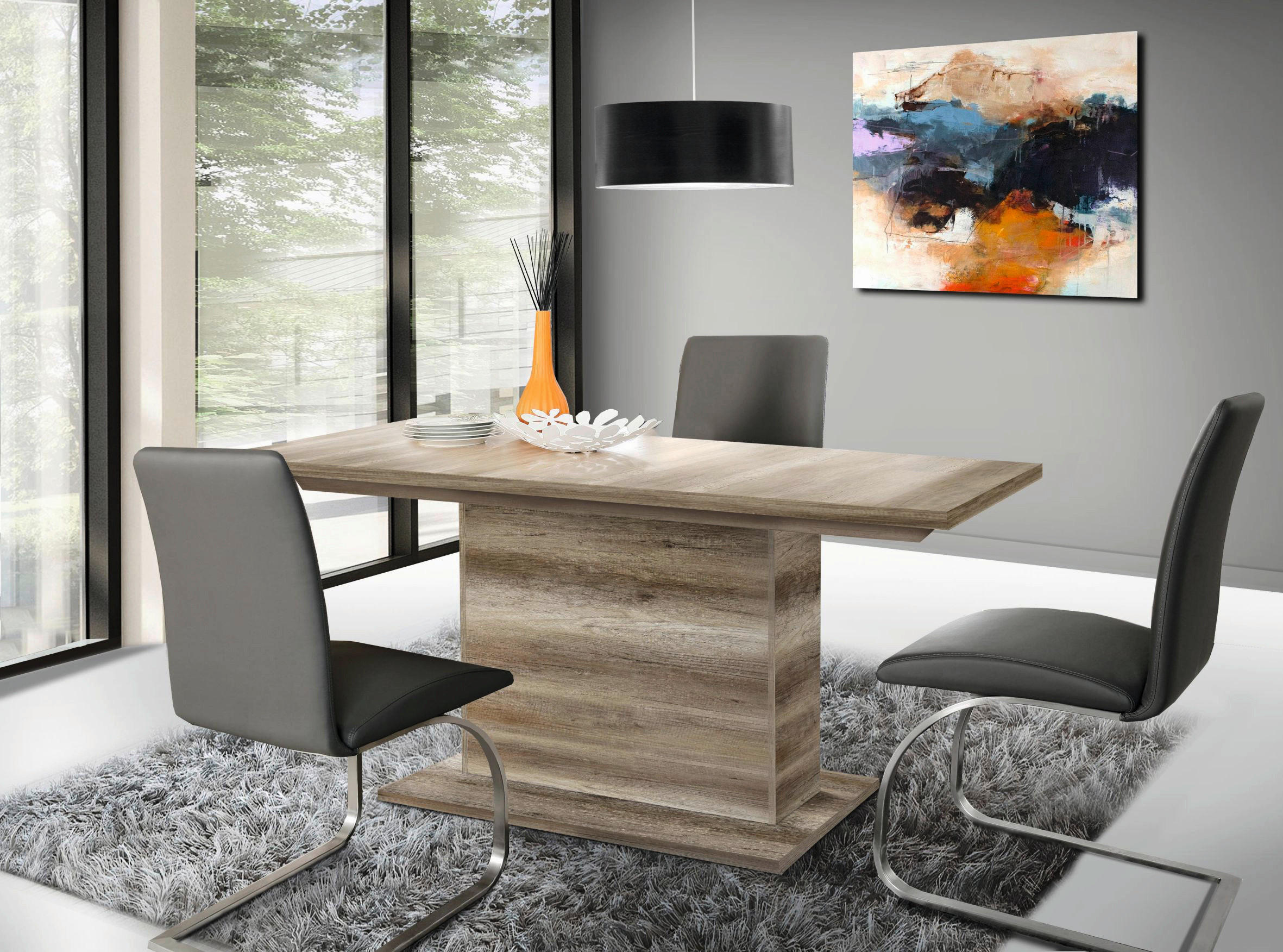 Esstisch  Oak Monument Nachbildung B/H/T: ca. 160x76x90 cm EST-42_Esstisch_D39 - Oak (160,00/76,00/90,00cm)