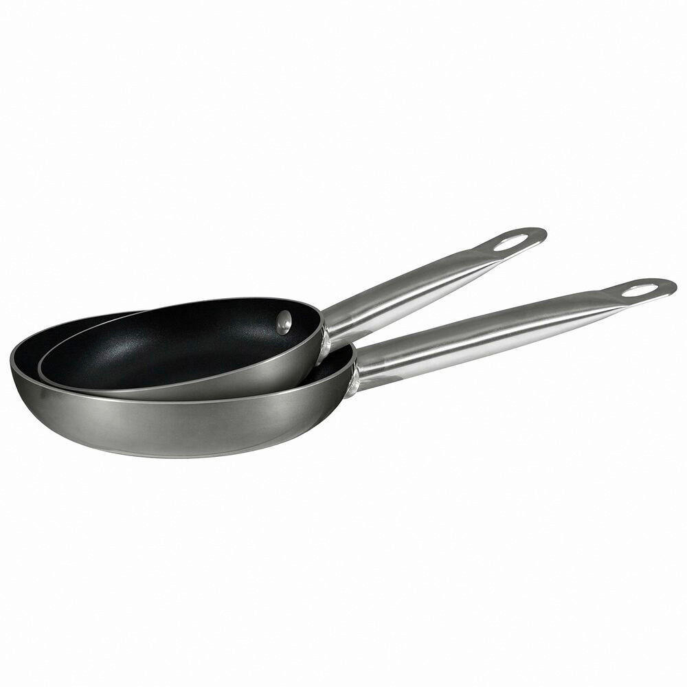 BERGNER Pfannenset Prochef silber Aluminium Prochef - schwarz/silber - BERGNER