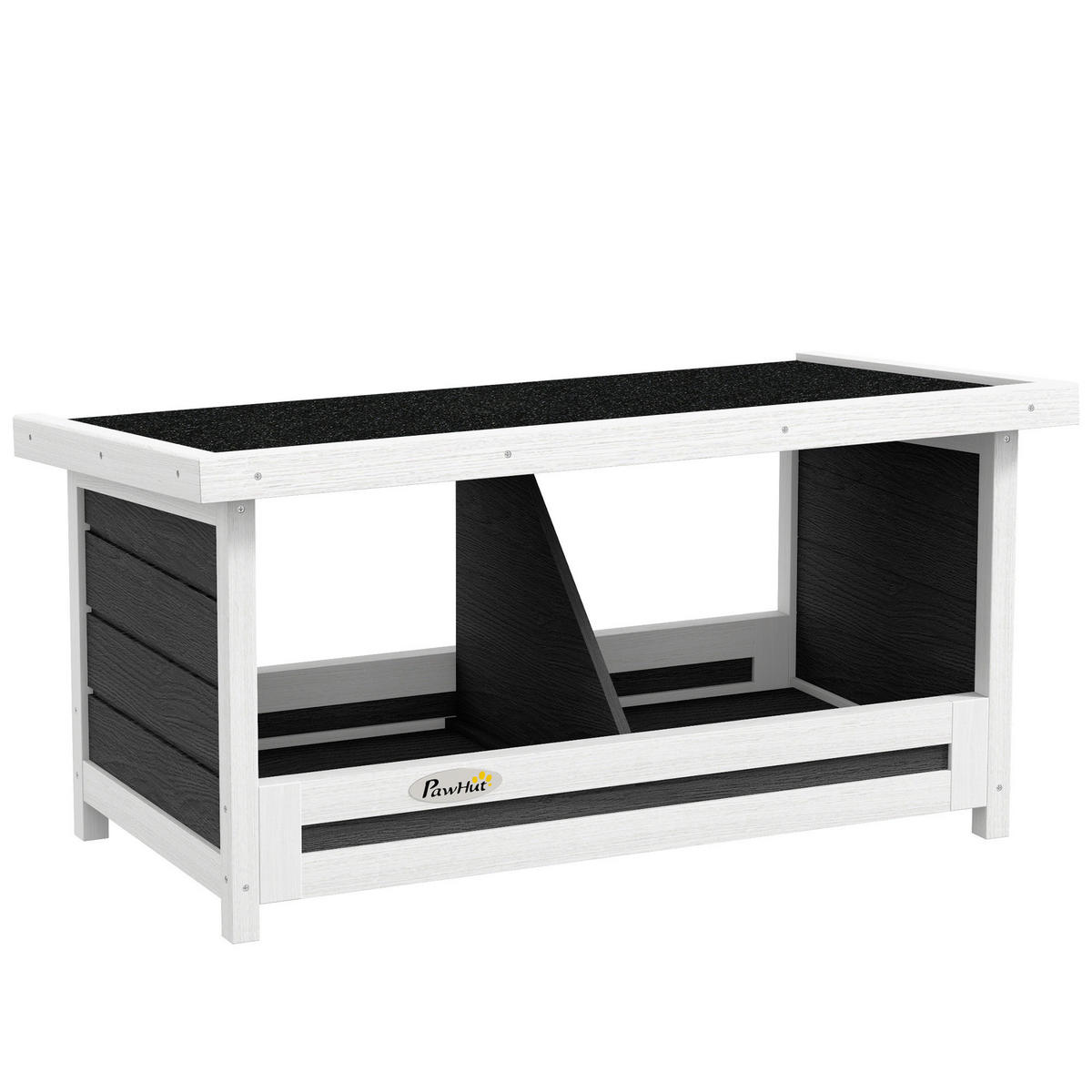 PawHut Hühner-Legenest weiß Holz B/H/L: ca. 37x34x66 cm Hühner-Legenest - weiß/grau (66,00/37,00/34,00cm) - PawHut