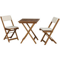 Gardamo Gartenmöbelauflage ALMERIA braun Akazie B/H/L: ca. 60x72x60 cm ALMERIA - braun (60,00/60,00/72,00cm) - Gardamo