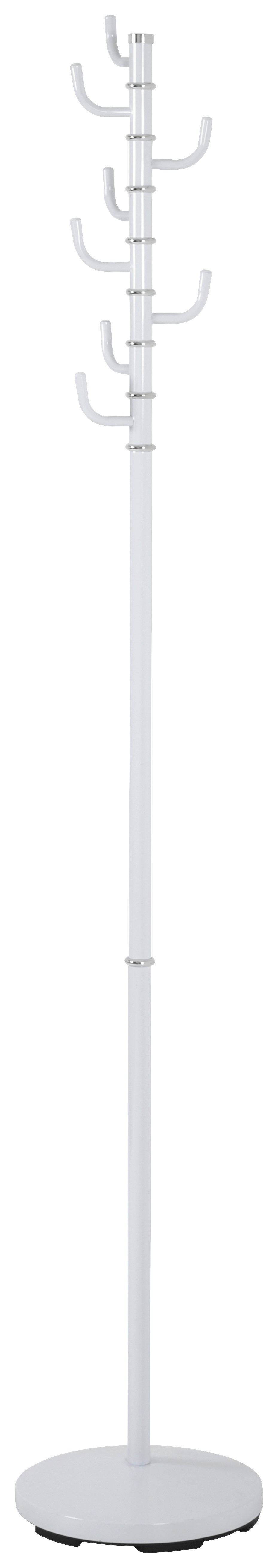 Garderobenständer  weiß lackiert H: ca. 172 cm Roger_Garderobenständer 17344 - weiß (172,00cm)