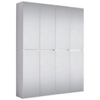 Garderobenschrank Mirror weiß B/H/T: ca. 148x191x34 cm Mirror - weiß (148,00/191,00/34,00cm) - Trendteam