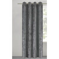 POCOline Ösenvorhang Shiny grau B/L: ca. 135x245 cm Shiny - grau (135,00/245,00cm) - POCOline