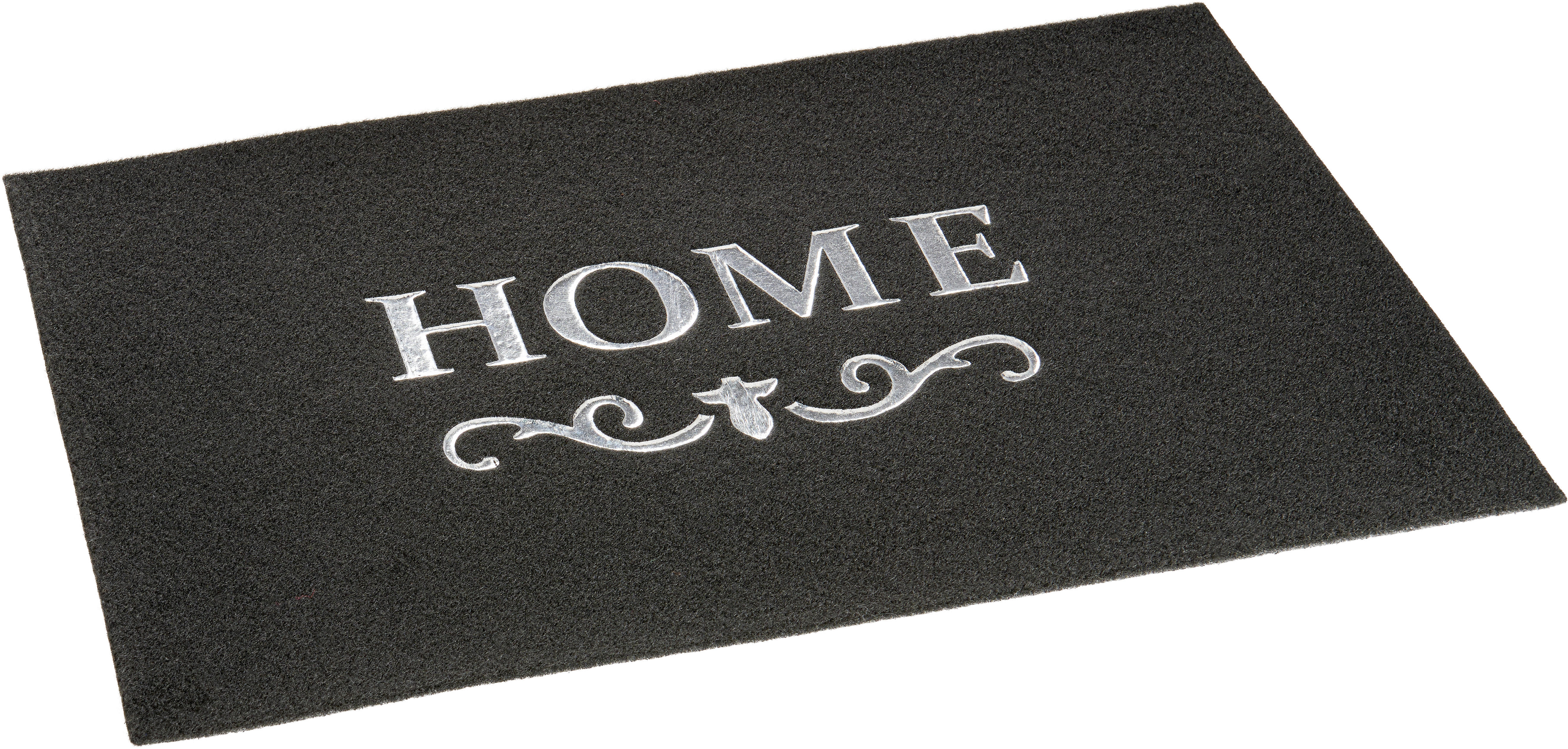 Andiamo Fußmatte Sparkle silber B/L: ca. 40x60 cm Sparkle - silber (40,00/60,00cm) - Andiamo