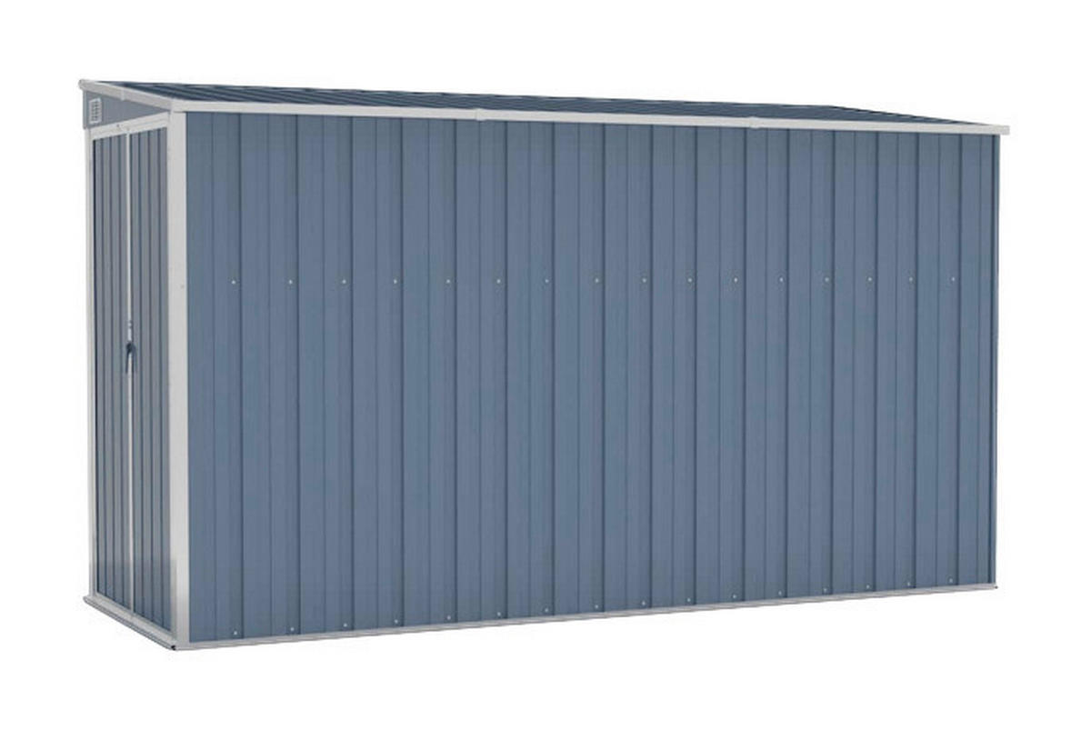 vidaXL Gartenhaus grau B/H/T: ca. 118x178x288 cm Gartenhaus - grau (118,00/178,00/288,00cm) - vidaXL