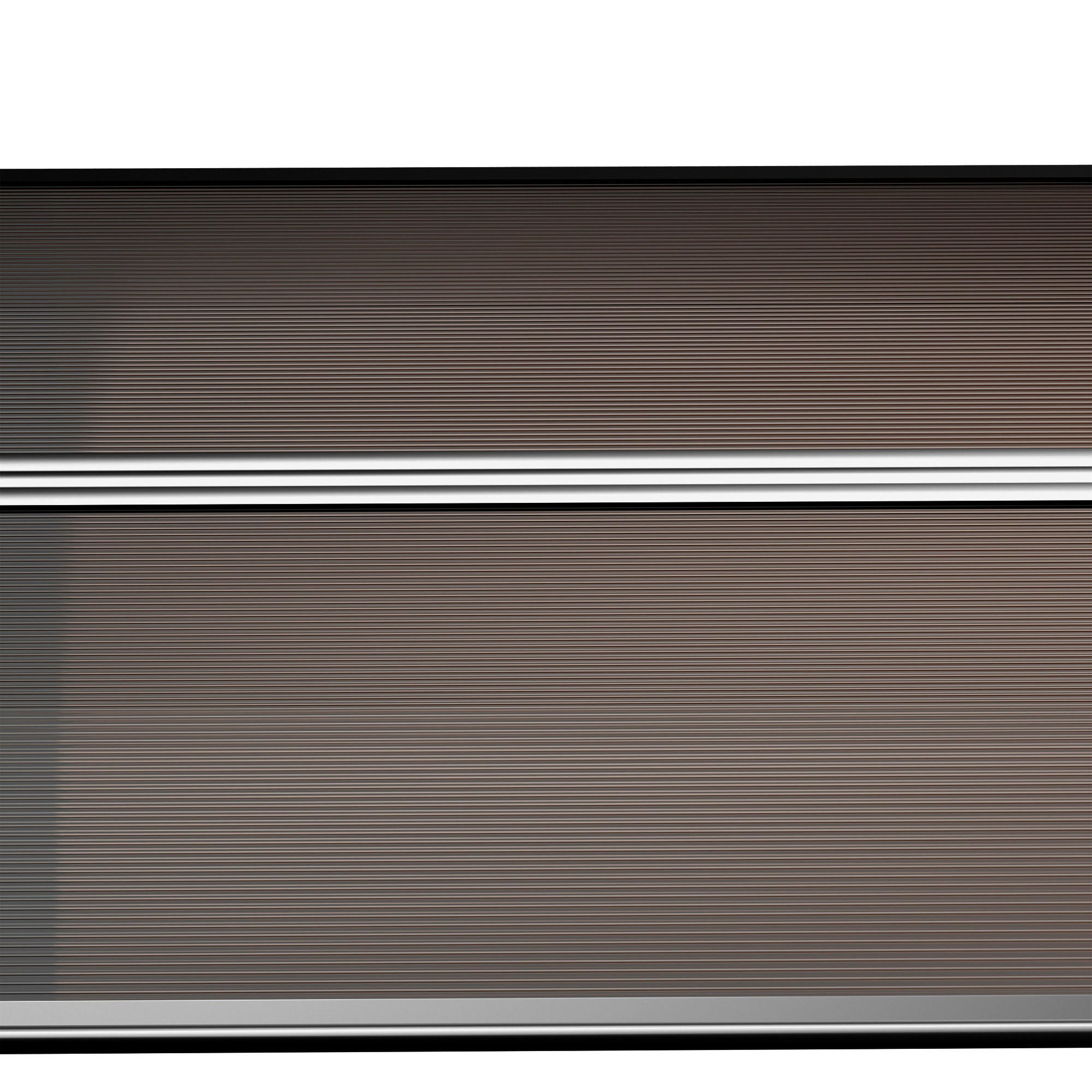 Outsunny Pultvordach braun B/H/L: ca. 96,5x27x103 cm Pultvordach - braun/schwarz (103,00/96,50/27,00cm) - Outsunny