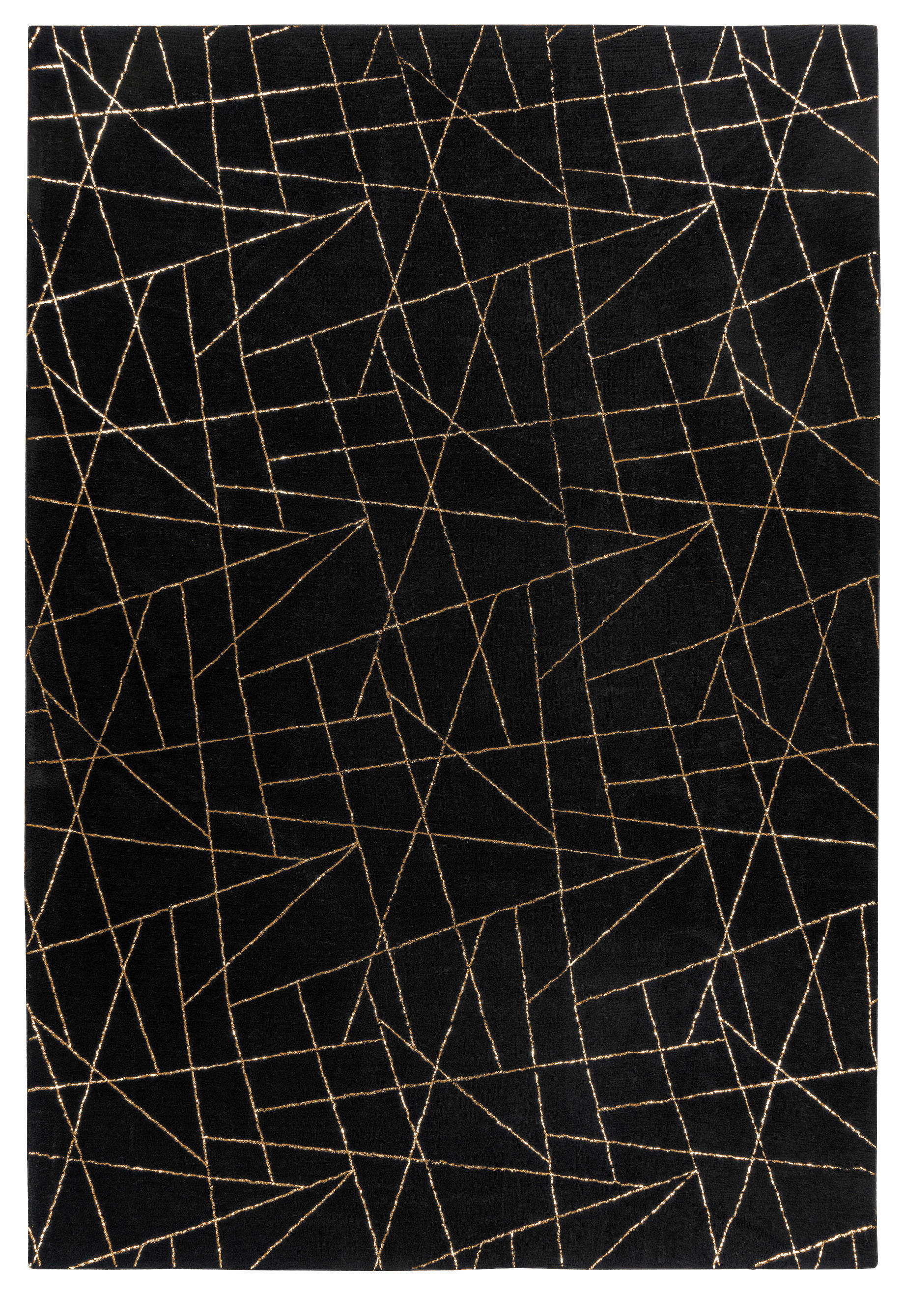 360Living Teppich Bijou gold B/L: ca. 120x170 cm Bijou - gold/schwarz (120,00/170,00cm) - 360Living