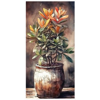 Keilrahmenbild Blumen B/H: ca. 40x20 cm Keilrahmenbild 20x40cm - (40,00/20,00cm)