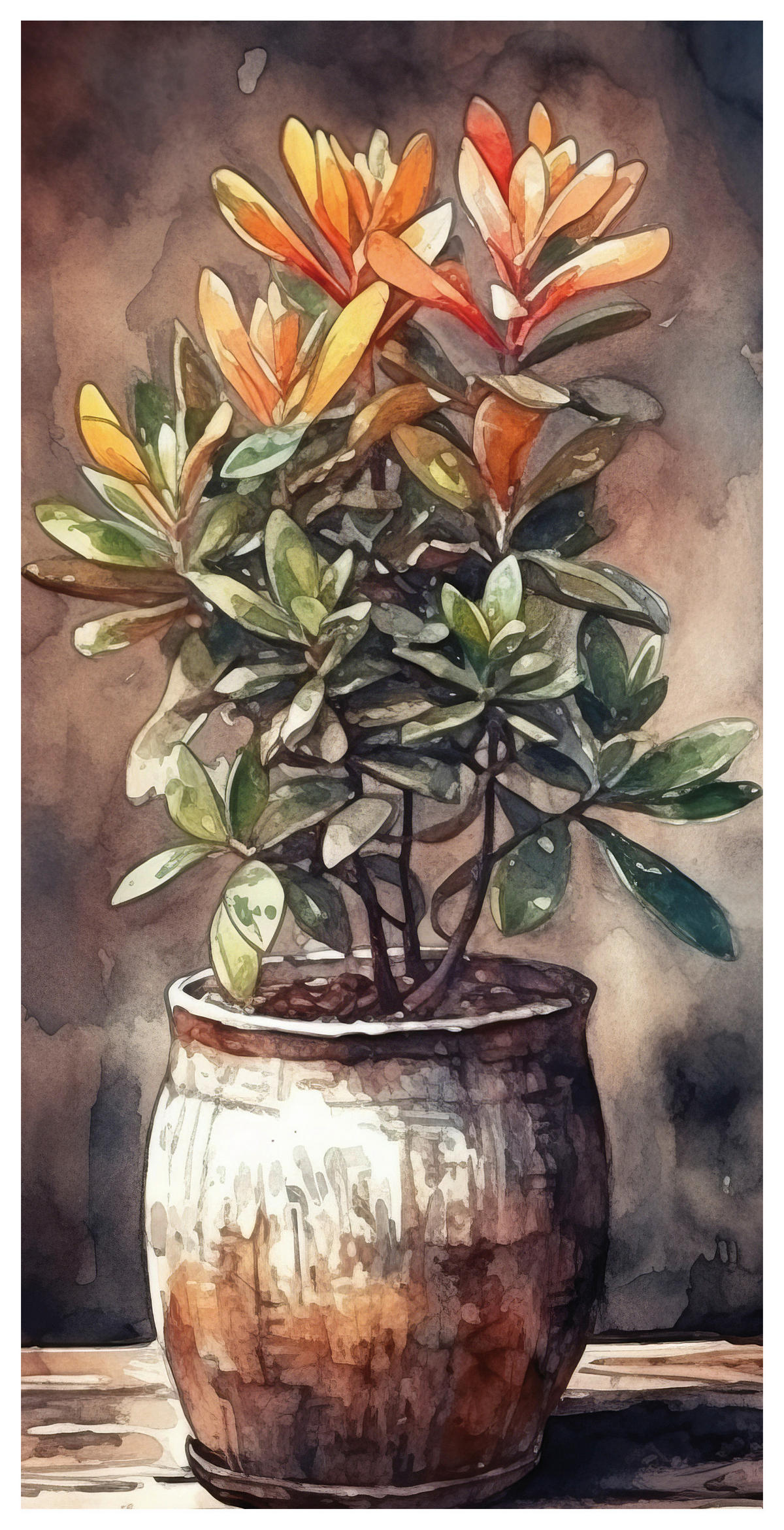 Keilrahmenbild Blumen B/H: ca. 40x20 cm Keilrahmenbild 20x40cm - (40,00/20,00cm)