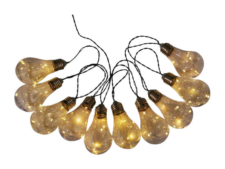 LED/Solar Lichterkette NV5209531 transparent Kunststoff H/L: ca. 18x3000 cm LED/Solar Lichterkette Glühbirne - transparent (3000,00cm) - Näve Leuchten