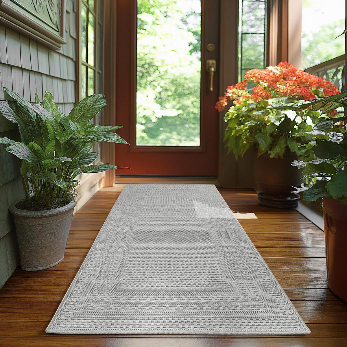 Ayyildiz Outdoorteppich DESERT grau B/L: ca. 80x150 cm DESERT - grau (80,00/150,00cm) - Ayyildiz