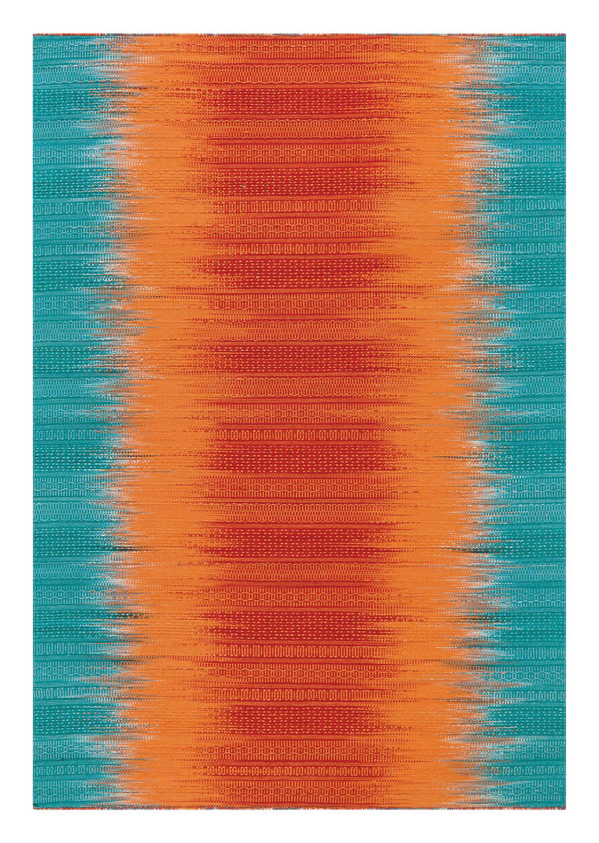 Arte Espina Outdoorteppich Sunset 8070 blau B/L: ca. 90x160 cm Sunset 8070 - blau/orange (90,00/160,00cm) - Arte Espina