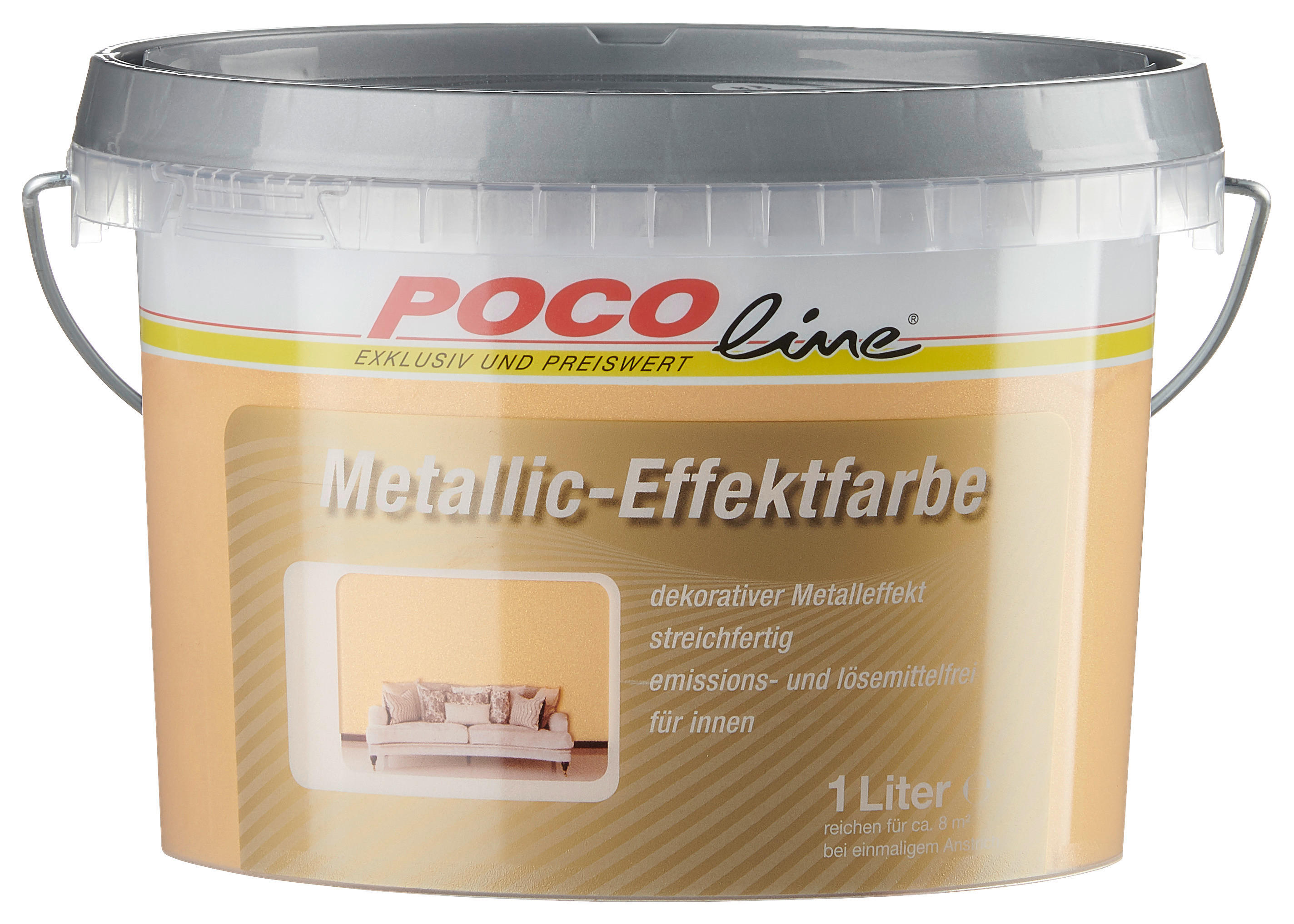POCOline Effekt-Farbe gold ca. 1 l Effekt-Farbe_Metallic 1l - gold (1,00l) - POCOline
