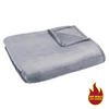 Flanelldecke Flanelldecke 140x200cm silber - silber (140,00/200,00cm) - POCOline