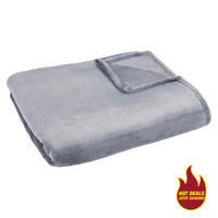 Flanelldecke Flanelldecke 140x200cm silber - silber (140,00/200,00cm) - POCOline