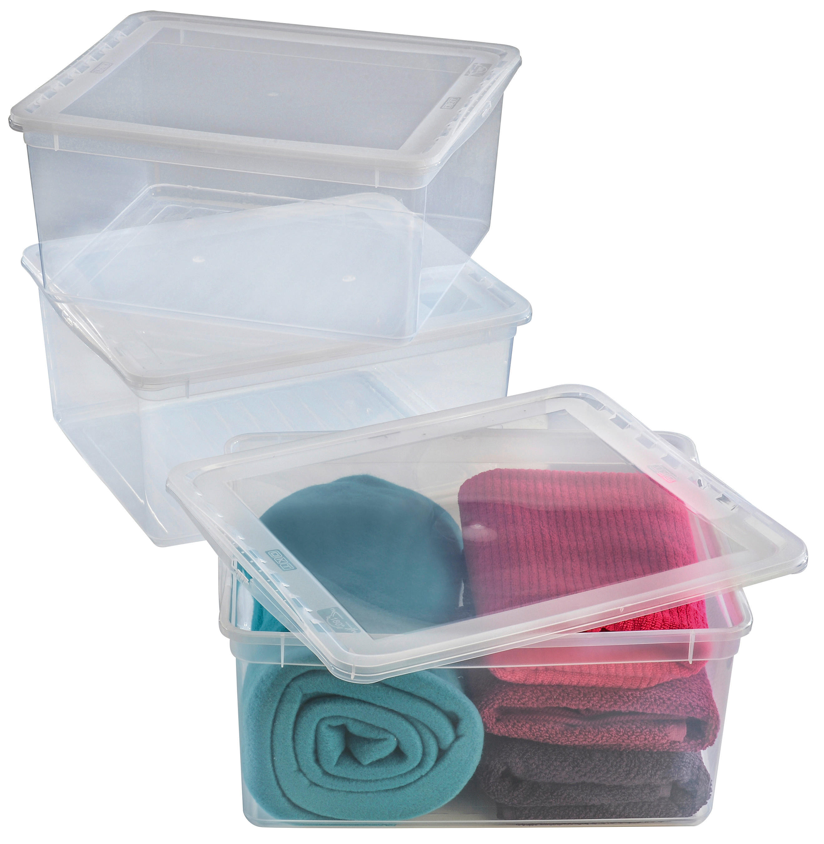 keeeper Box-Basixxset transparent B/H/L: ca. 33,5x18x39 cm