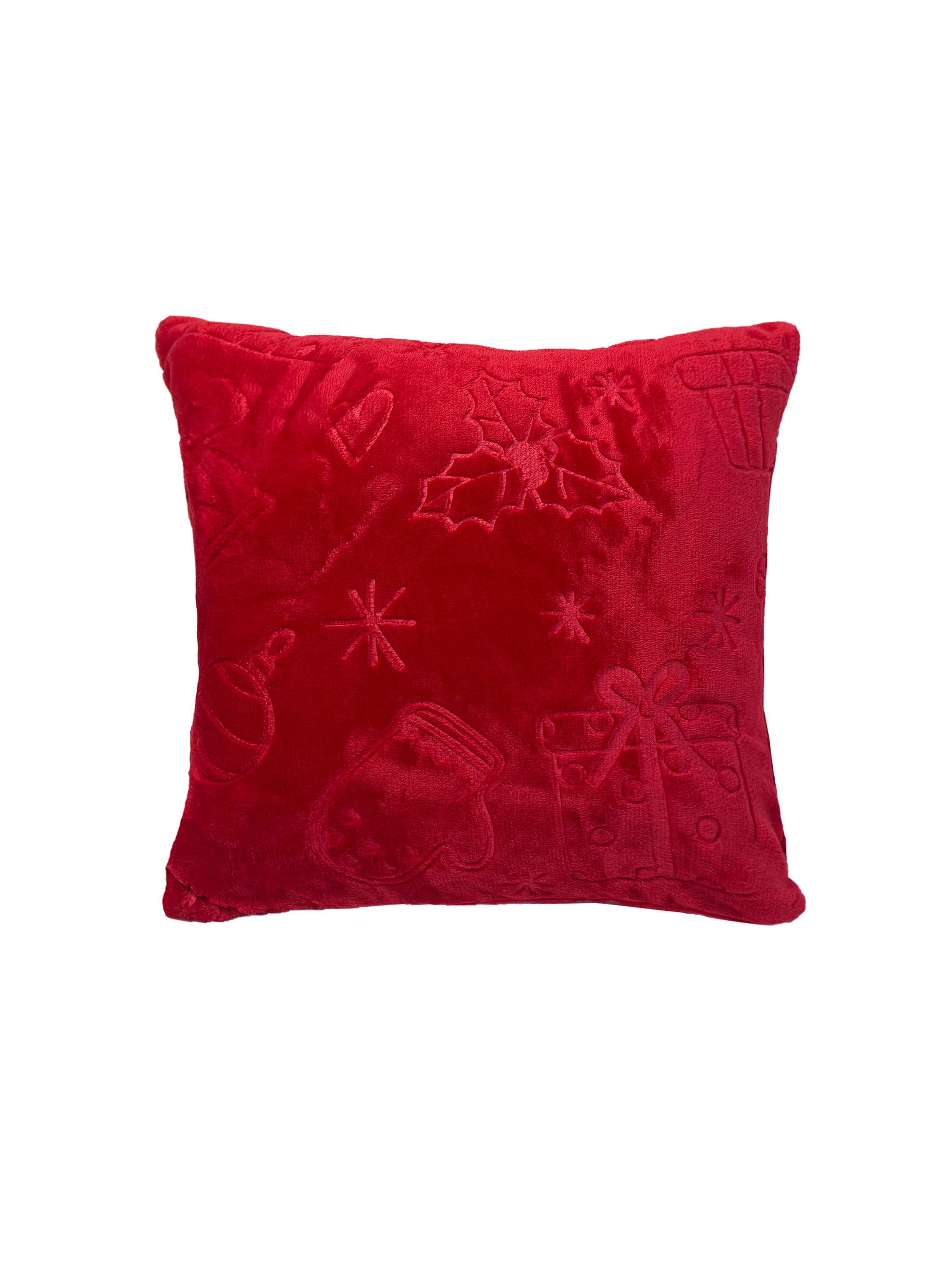 Dekokissen Weihnachten Flanell Weihnachten - rot (45,00/45,00cm) - POCOline