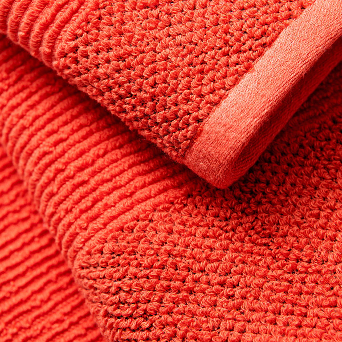 Handtuch Rainbow rot Baumwolle B/L: ca. 90x50 cm Rainbow - rot (90,00/50,00cm) - BENETTON