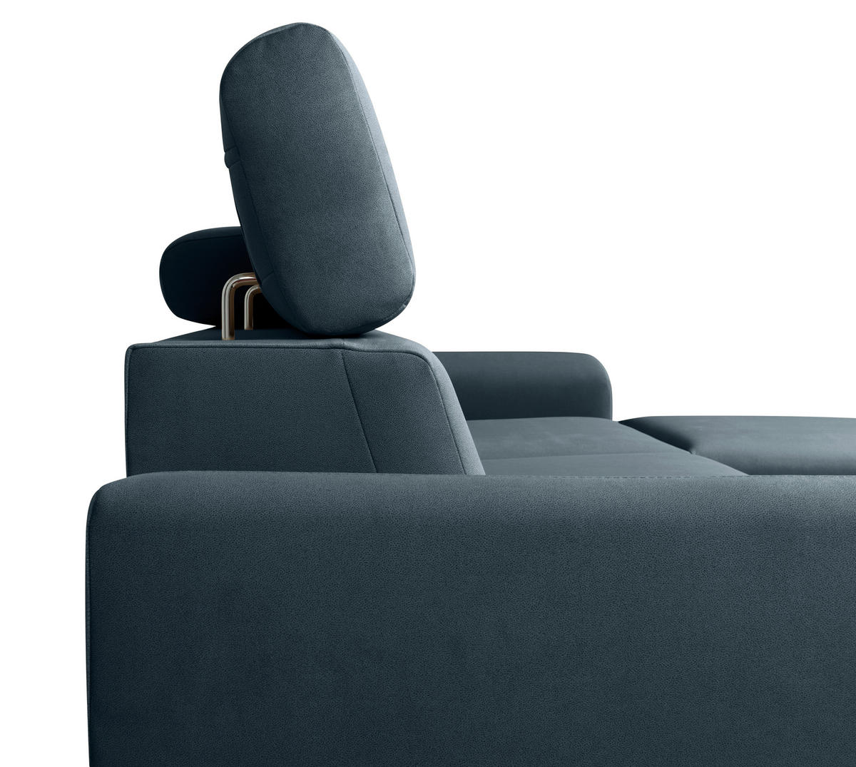 Ecksofa Evia anthrazit Microfaser B/H/T: ca. 243x85x186 cm Evia - anthrazit/silber (243,00/85,00/186,00cm)