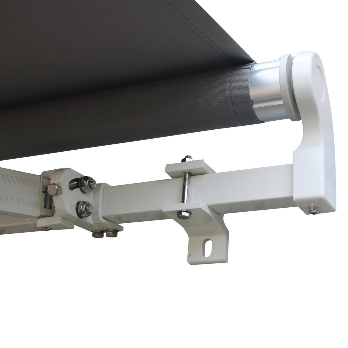 Gelenkarmmarkise grau B/L: ca. 400x300 cm Alu_Gelenkarm-Markise - grau (400,00/300,00cm) - Outsunny