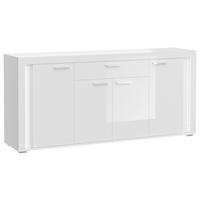 Sideboard Skylight weiß weiß Hochglanz B/H/T: ca. 182x84x42 cm Skylight - weiß (182,00/84,00/42,00cm)