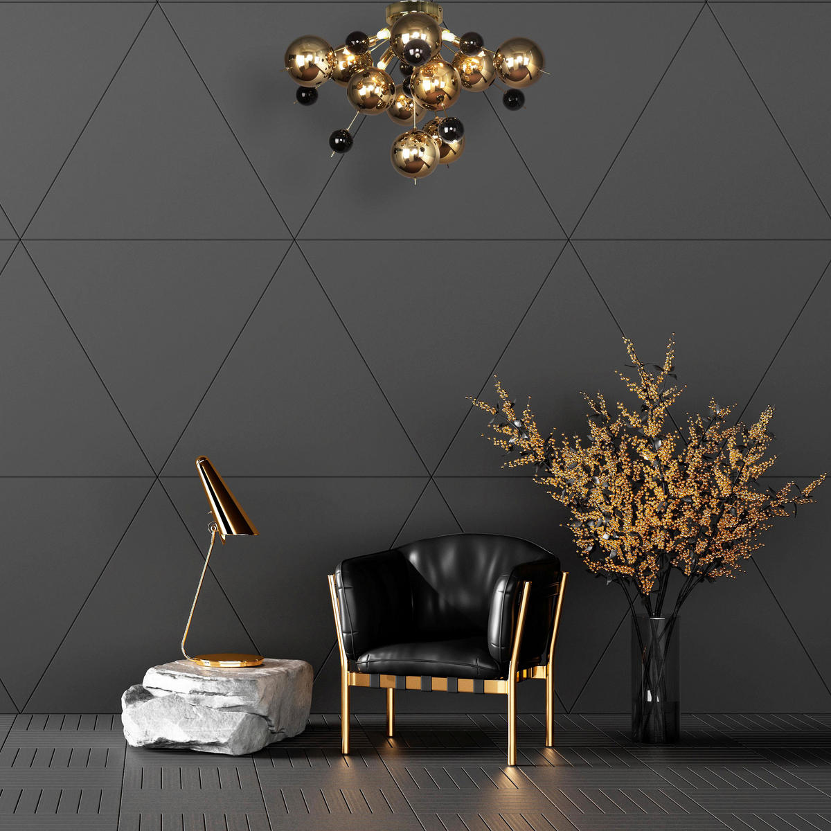 Näve Leuchten Deckenleuchte 1085158 gold Glas Metall B/H/T: ca. 57x38x57 cm G9 6 Brennstellen Explosion - gold (57,00/38,00/57,00cm) - Näve Leuchten