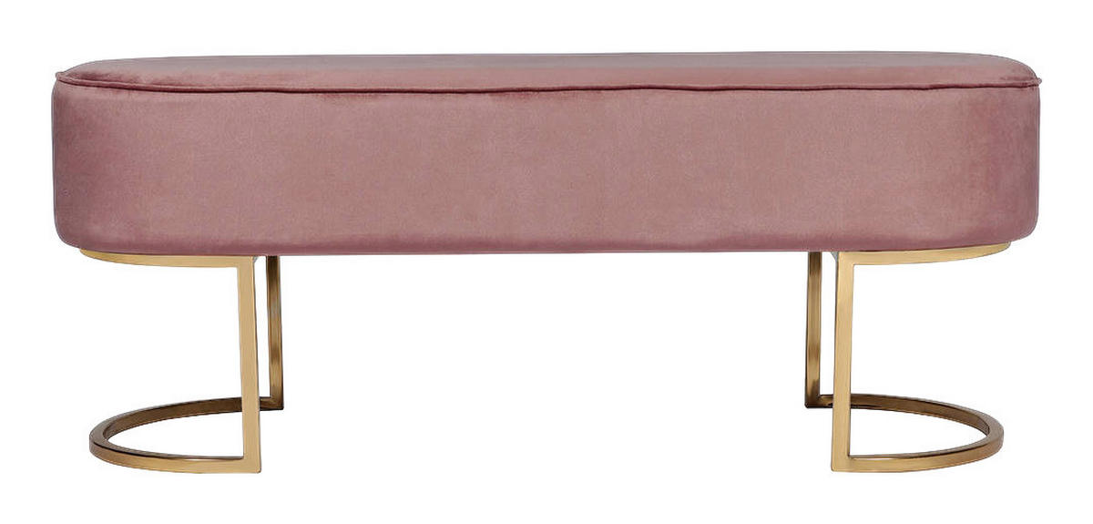 Sitzbank Pera 201 altrosa B/H/T: ca. 105x41x40 cm Pera 201 - gold/altrosa (105,00/41,00/40,00cm) - 360 Living