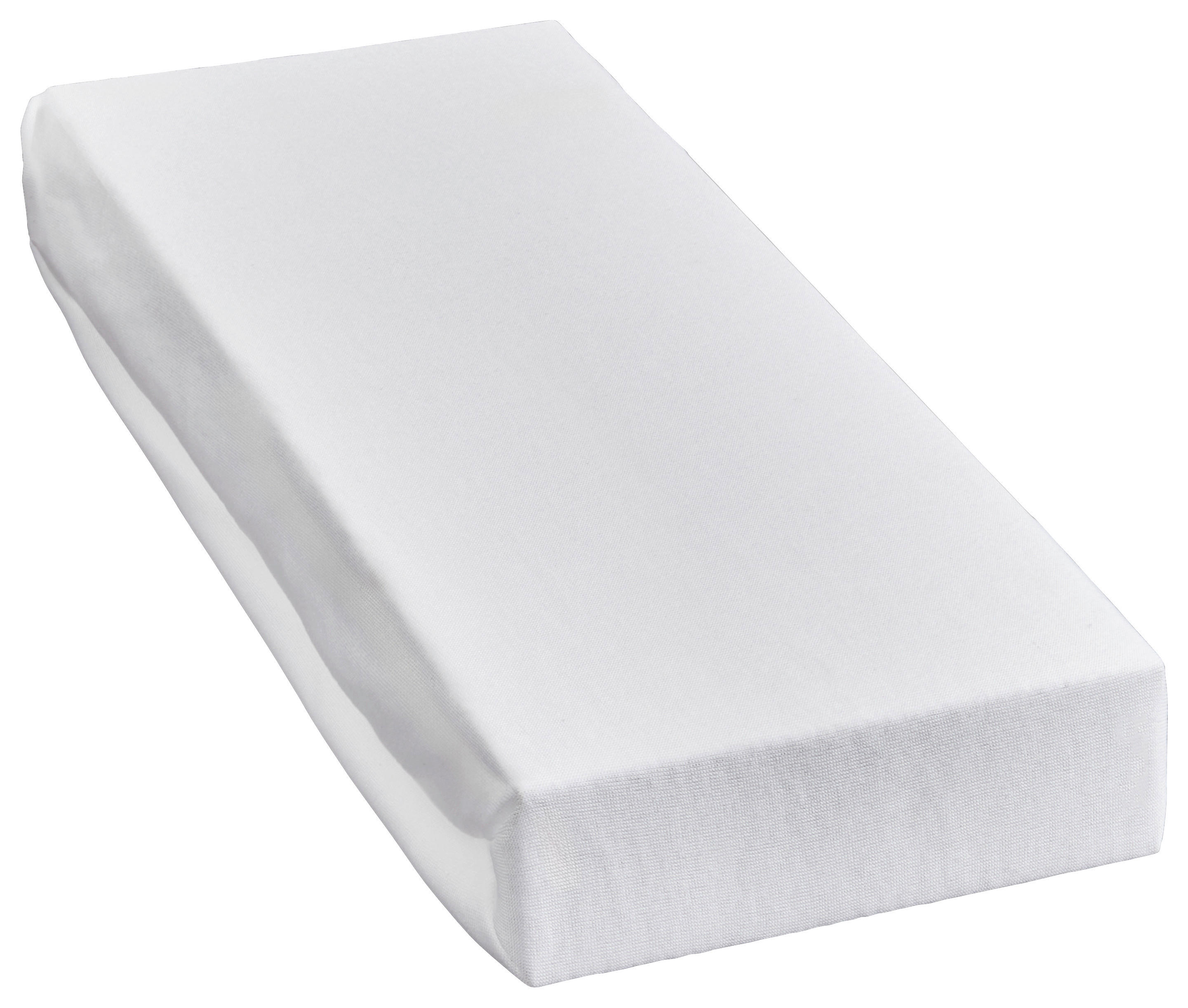 Microfaser Spannbetttuch Spannbetttuch-Microfaser 100x200cm - weiß (100,00/200,00cm) - POCOline