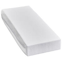 Microfaser Spannbetttuch Spannbetttuch-Microfaser 100x200cm - weiß (100,00/200,00cm) - POCOline