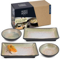 Moritz & Moritz Sushi-Set grün Porzellan Sushiset_4tlg. - lila/grün - Moritz & Moritz