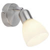 Just Light Spot PN11951-55  Karo Stahl B/H/L: ca. 16x18x16 cm max. 40 W Karo - Stahl (16,00/16,00/18,00cm) - Just Light