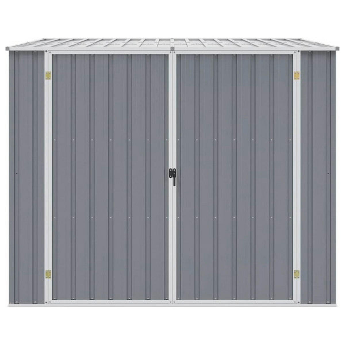 VidaXL Gerätehaus grau B/H: ca. 196x160 cm Gerätehaus - grau (196,00/160,00cm) - VidaXL
